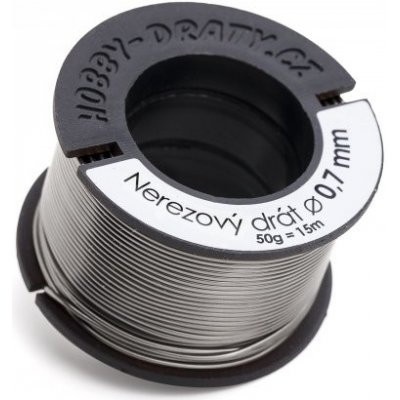 Hobby dráty Nerezový drát 0,7/50g – Zboží Dáma