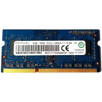 RAMAXEL SODIMM DDR3 4GB 1600MHz RMT3170MN68F9F-1600