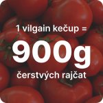 Vilgain Kečup s nízkým obsahem cukru jemný 500 g – Sleviste.cz