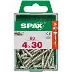 Spax Uni vrut půlkul.hlava T-Star plus T20 4CUT pln.závit Wirox 4 x 30 mm 60 ks – Hledejceny.cz