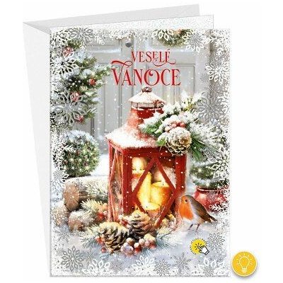 ARGUS Vánoční přání svítící 71-5002c – Zboží Dáma