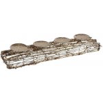 MFP 8885933 svícen ratan zlatý vánoční 10x40cm R4016 – Hledejceny.cz