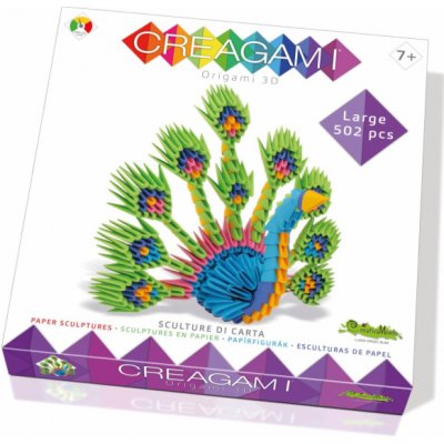 Creagami Origami 3D Peacock 502 Pieces – Zboží Mobilmania