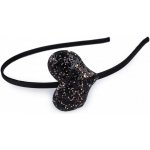 Čelenka do vlasů černá srdce – Hledejceny.cz