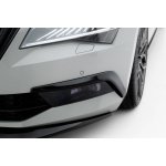 Maxton Design rámečky předního nárazníku pro Škoda Superb Mk3, černý lesklý plast ABS