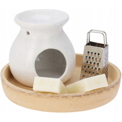 Home Styling Collection Aroma lampa z keramiky 13 cm bílá – Sleviste.cz