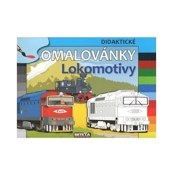 Lokomotivy didaktické omalovánky