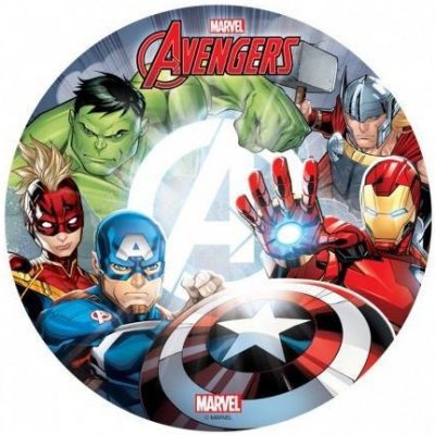 Jedlý papír na dort Avengers - Marvel 20cm Dekora – Zboží Mobilmania