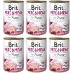 Brit Paté & Meat Puppy Chicken & Turkey 6 x 400 g – Hledejceny.cz