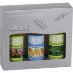 Saloos Mandlový olej 50 ml + Dětský měsíčkový olej 50 ml + Bio Aloe vera olej 50 ml dárková sada – Hledejceny.cz