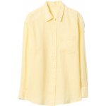 GAP Lněná oversize košile Big Shirt Žlutá – Zboží Mobilmania