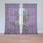 Sablio Záclony BLACK PANTHER z profilu Fialový: 2ks 150x250cm – Hledejceny.cz