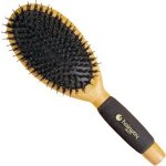 Hairway oválný dřevěný kartáč s kančími štětinami na prodloužené vlasy 8177 – Zbozi.Blesk.cz