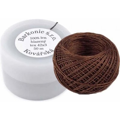 Lněná nit tmavě hnědá – Zboží Mobilmania