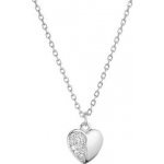 Pavona Stříbrný náhrdelník srdíčko se zirkonky 12072.1 – Zboží Mobilmania