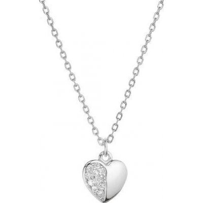 Pavona Stříbrný náhrdelník srdíčko se zirkonky 12072.1 – Zboží Mobilmania