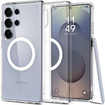 Spigen Ultra Hybrid MagSafe Samsung Galaxy S25 Ultra clear white ACS08956 – Zboží Mobilmania