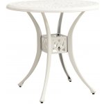 OMAXI 205877 Zahradní stůl bílý 78 x 78 x 72 cm litý hliník – Hledejceny.cz