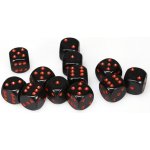 Chessex Hrací kostka šestistěnná matná 16mm černá / červená – Zboží Živě