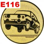 Emblém E116 AUTO umístění na sportovní pohár nebo medaili 50 mm – Zboží Dáma