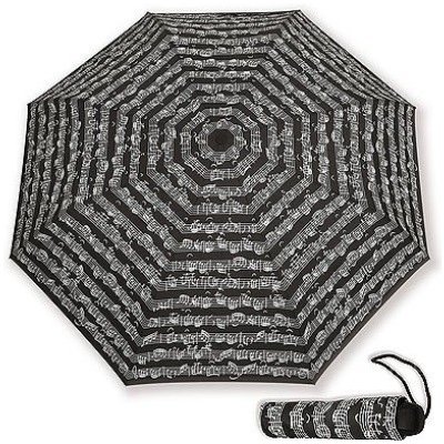 Deštník s notami skládací černý – Hledejceny.cz