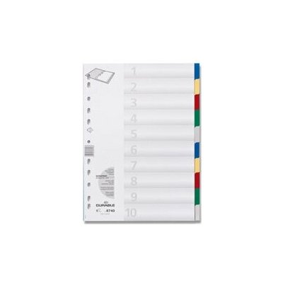 Durable - polypropylenový rozlišovač - 10 listů – Sleviste.cz