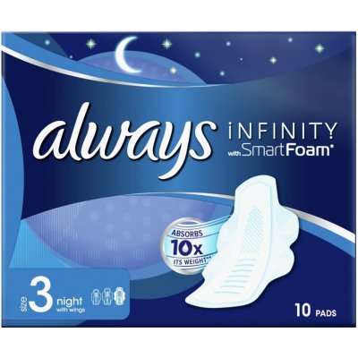 Always Infinity Night velikost 3 vložky s křidélky 10 ks – Zboží Mobilmania