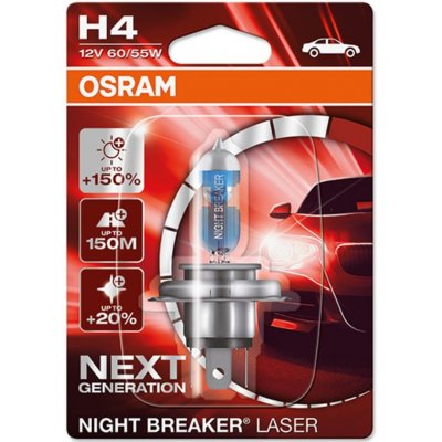 Osram Night Breaker Laser 64193NL-01B H4 P43t 12V 60/55W