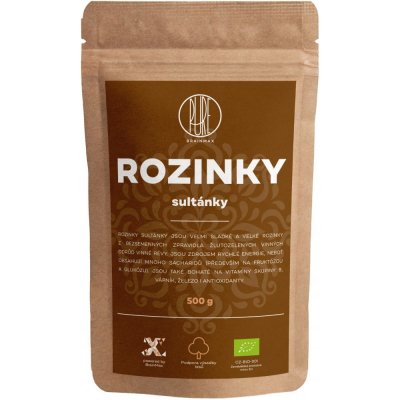 BrainMax Pure Rozinky Sultánky sušené BIO 500 g – Zbozi.Blesk.cz