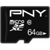 Paměťová karta PNY MicroSDXC Class 10 64 GB P-SDU64G10PPL-GE