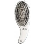 Olivia Garden Expert Care Oval oválný kartáč na vlasy s kančími štětinami stříbrný – Zboží Dáma