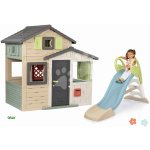 Smoby Set domeček Přátel ekologický Friends Evo Playhouse Green rozšiřitelný a 23 m skluzavka s vodotryskem – Zbozi.Blesk.cz