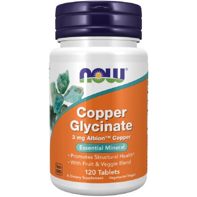 Now Foods Copper Glycinate 120 tablet – Hledejceny.cz