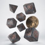 Sada 7 kostek The Witcher Dice Set Ciri šedá a bronzová – Zboží Živě