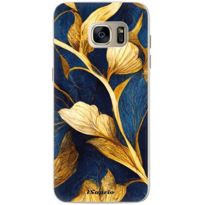 Pouzdro iSaprio - Gold Leaves - Samsung Galaxy S7 Edge