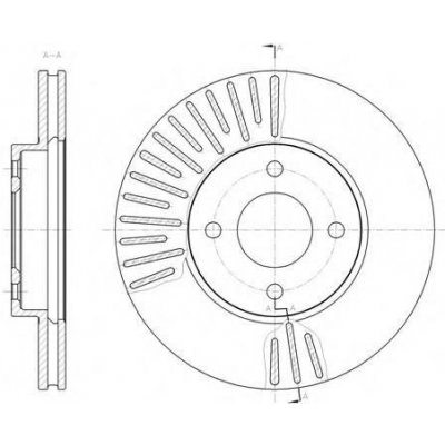 REMSA Brzdový kotouč - 260 mm RMS 61467.10 – Zboží Mobilmania