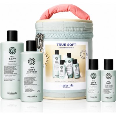 Maria Nila Beauty Bag 2026 True Soft Set šampon 350 ml + kondicionér 300 ml + šampon 100 ml + kondicionér 100 ml – Sleviste.cz
