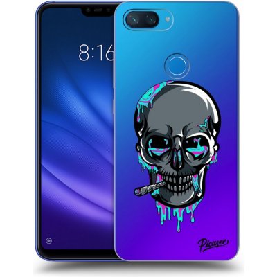 Pouzdro Picasee silikonové Xiaomi Mi 8 Lite - EARTH - Lebka 3.0 čiré – Zbozi.Blesk.cz