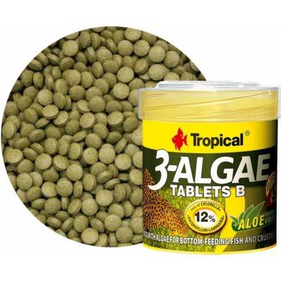 Tropical 3-Algae Tablets B 50 ml, 36 g, 200ks