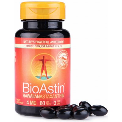 Nutrex Hawaii BioAstin Havajský astaxanthin 4 mg 60 kapslí – Hledejceny.cz