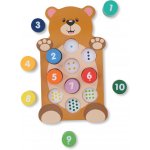 Marionette Wooden Toys medvěd s čísly sada 11 kusů počítání se dřevem – Zboží Mobilmania
