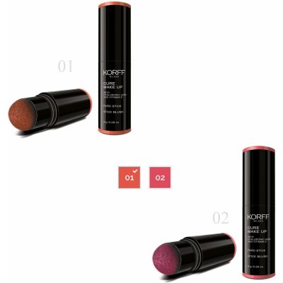 Korff Cure Make up Stick Blush tvářenka v Tyčince s Pěnovým Aplikátorem 02 8 g – Hledejceny.cz