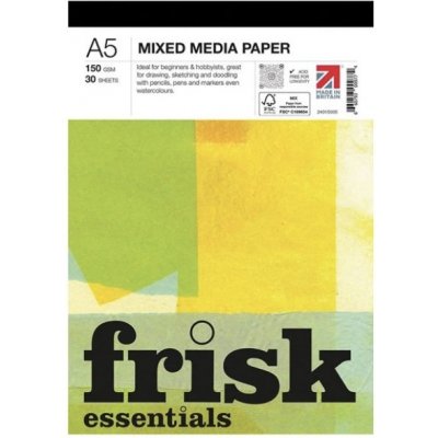 Frisk Essentials Mixed Media Paper Blok A5 30 listů – Sleviste.cz