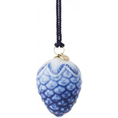 Royal Copenhagen Vánoční ozdoba Blue Collectibles Pinecone 5,5 cm, modrá barva, keramika – Hledejceny.cz