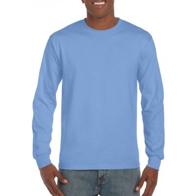 Gildan Silnější triko s dlouhými rukávy ULTRA Karolína modrá – Zboží Mobilmania