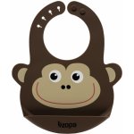 Zopa silikonový bryndák Monkey – Zboží Mobilmania