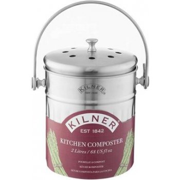 Kilner Kuchyňská nádoba na bioodpad kompostér 2 l nerezová ocel 2 l 19 x 14 cm