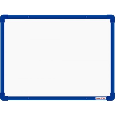 VMS Vision boardOK Keramická tabule na fixy s modrým rámem Modrá 60 x 45 cm