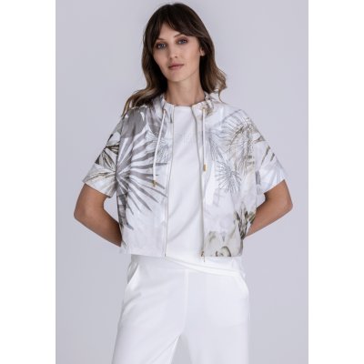 TUZZI ALOE THERE bunda světle béžová s květinovým potiskem a kamínky – Hledejceny.cz