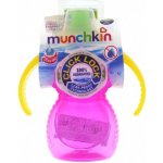 Munchkin Click Lock hrneček s oušky a pítkem Růžová 237 ml – Sleviste.cz